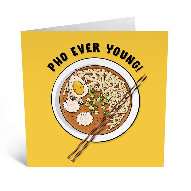 CENTRAL 23 - Funny Birthday Card - Pho Ever Young - For Men & Women Him Her Husband Wife Best Friend Sister 21st 30th 40th - Comes With Fun Stickers - Image 2